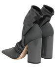 Dolce & Gabbana Gray Stretch Socks Heels Ankle Boots Shoes
