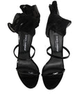 Dolce & Gabbana Black Stiletto Sandals Socks High Boots Shoes