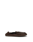 Miu Miu Brown Lamb Ovis Aries Aries Slip-On Loafers