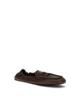 Miu Miu Brown Lamb Ovis Aries Aries Slip-On Loafers