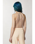 Patrizia Pepe Pink Polyester Tank Tops