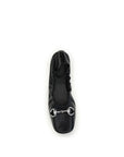 Gucci Black Calf Leather Bos Taurus Ballet Flats