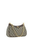 Gucci Brown Cotton Shoulder Bag