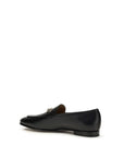Gucci Black Calf Leather Bos Taurus Slip-On Loafers