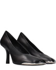 Burberry Black Leather High Heel Pumps