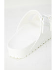 Birkenstock White Plastic Flat Sandals