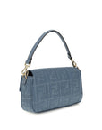 Fendi Blue Raffia Shoulder Bag