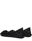 Alaïa Black Leather Ballet Flats
