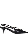 Miu Miu Black Leather High Heel Pumps