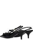 Miu Miu Black Leather High Heel Pumps