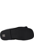 The Attico Black Leather Slippers
