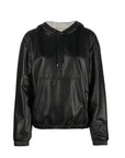 Saint Laurent Black Leather Tank Tops