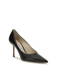Jimmy Choo Black Calf Leather Bos Taurus High Heel Pumps