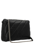 PINKO Black Lamb Leather Crossbody Bag