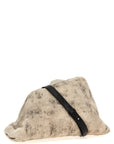 The Attico Gray Leather Clutch Bag