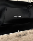 The Attico Gray Leather Clutch Bag