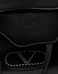 Valentino Garavani Black Calfskin Tote Bag