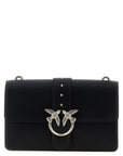 PINKO Black Goatskin Crossbody Bag