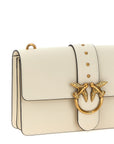 PINKO White Goatskin Crossbody Bag