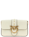 PINKO White Goatskin Crossbody Bag