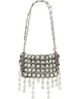 Paco Rabanne Silver Brass Shoulder Bag