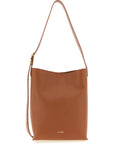 Jil Sander Brown Calfskin Shoulder Bag