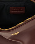 PINKO Bordeaux Cowhide Crossbody Bag