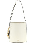 Furla White Calfskin Shoulder Bag