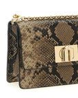 Furla Gray Goatskin Crossbody Bag