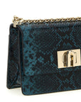 Furla Blue Goatskin Crossbody Bag