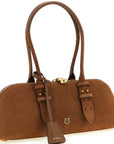 PINKO Brown Cowhide Shoulder Bag