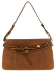 PINKO Brown Cowhide Shoulder Bag