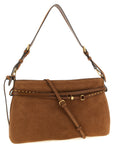 PINKO Brown Cowhide Shoulder Bag