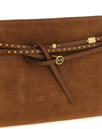 PINKO Brown Cowhide Shoulder Bag