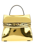 Moschino Gold Polyethylene Handbag