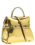 Moschino Gold Polyethylene Handbag