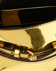Moschino Gold Polyethylene Handbag