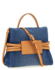 Moschino Blue Cotton Handbag