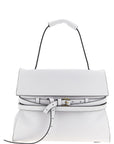 Moschino White Napa Leather / Calf Bos Taurus Shoulder Bag