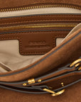PINKO Brown Lamb Leather Shoulder Bag