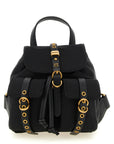 PINKO Black Polyamide Backpack