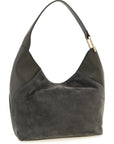 Furla Gray Calfskin Shoulder Bag