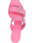 Alexander McQueen Multicolor Calfskin Stiletto Heel Sandals