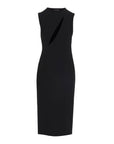 Versace Black Acetate Midi Dress