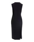 Versace Black Acetate Midi Dress