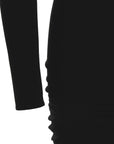 Versace Black Viscose Short Dress