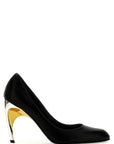 Alexander McQueen Black Lambskin High Heel Pumps