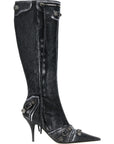 Balenciaga Black Lamb Leather Over The Knee