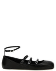 Alexander McQueen Black Calfskin Ballet Flats