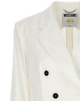 Moschino White Cotton Blazer